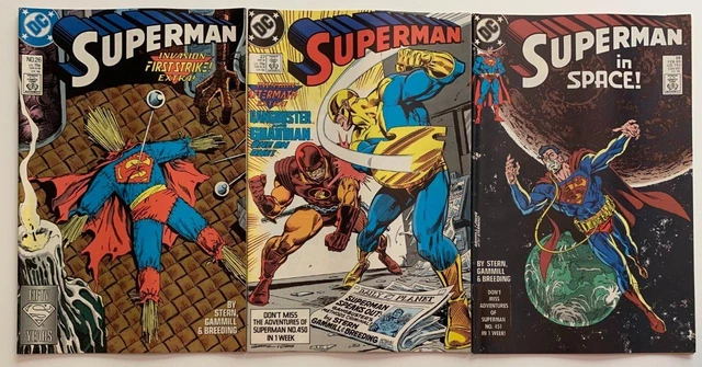 Superman #26, 27 & 28. (DC 1988) VF / VF+ Copper Age issues