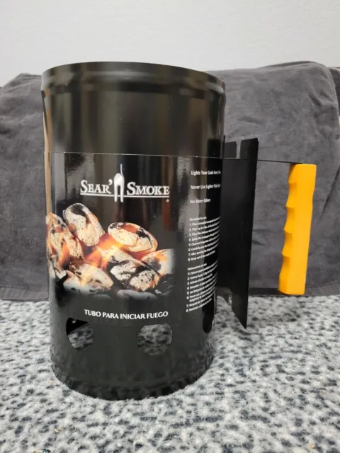 Sear' n Smoke Charcoal Chimney Starter New