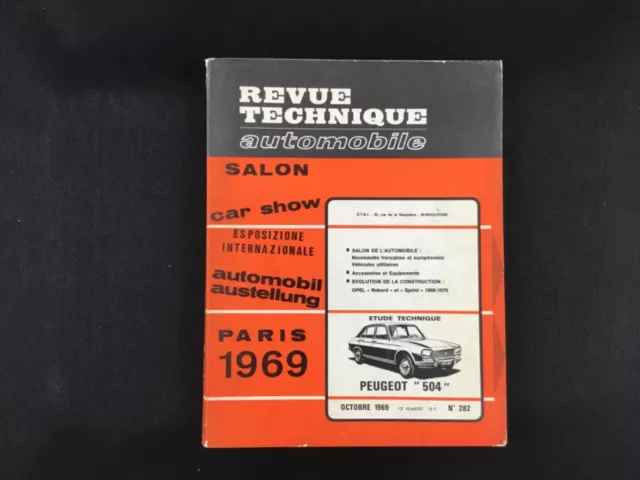 Revue technique automobile RTA PEUGEOT 504