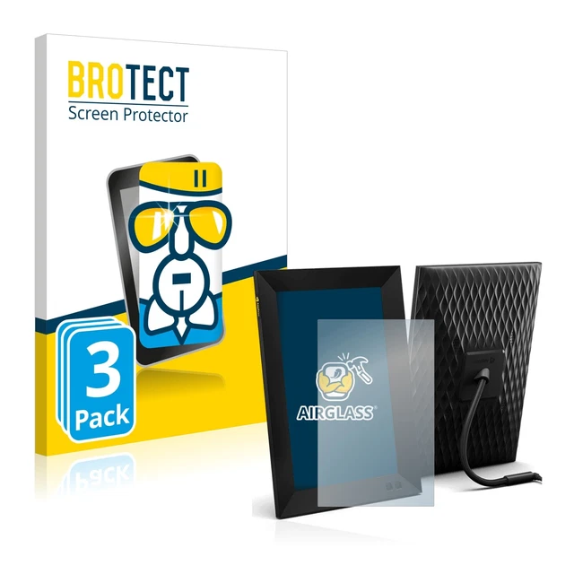 3x BROTECT Panzerglasfolie für Nixplay Smart Fotorahmen 10,1" Schutz Glas Folie