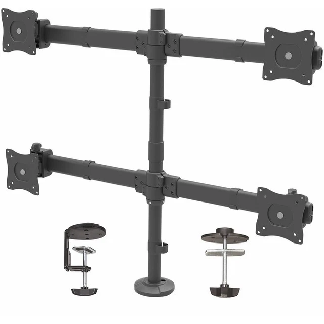 StarTech Articulating Desk-Mount Quad-Monitor Arm - Heavy Duty Steel