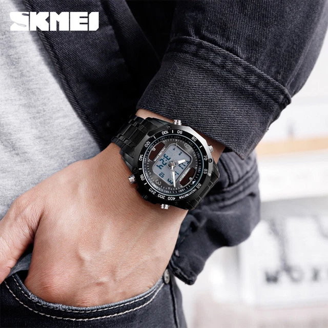 SKMEI MODE SOLAR Power Herren Anzuguhren Multifunktion Sportuhr 1493 B ...