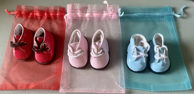 Lot de 3 Paires de Chaussures pour poupée Paola Reina, Minouche, Chérie