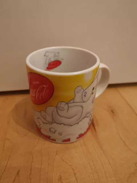 Kleine Coca Cola Tasse aus dem Jahr 2003 mit Eisbären Sammler