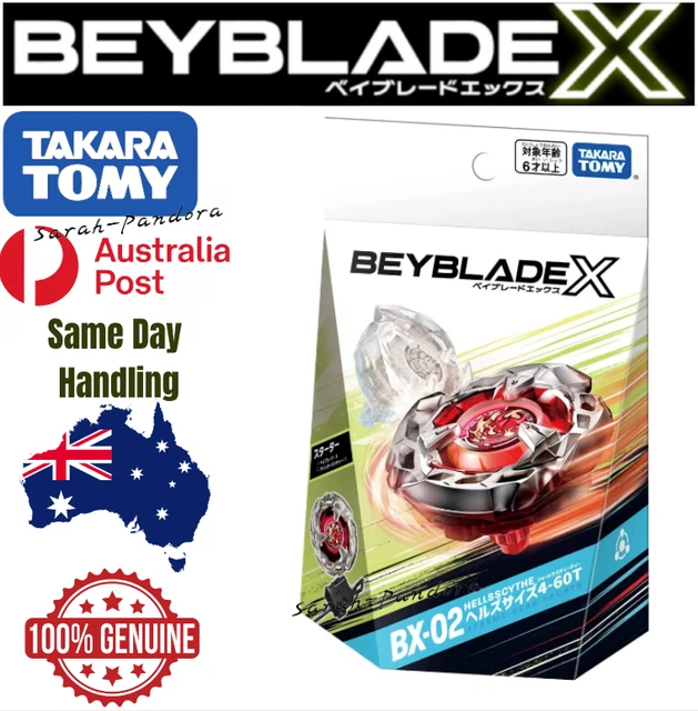 Takara Tomy Beyblade X BX-02 Hellsscythe 4-60T Starter – Original, New (Shipped From USA)
