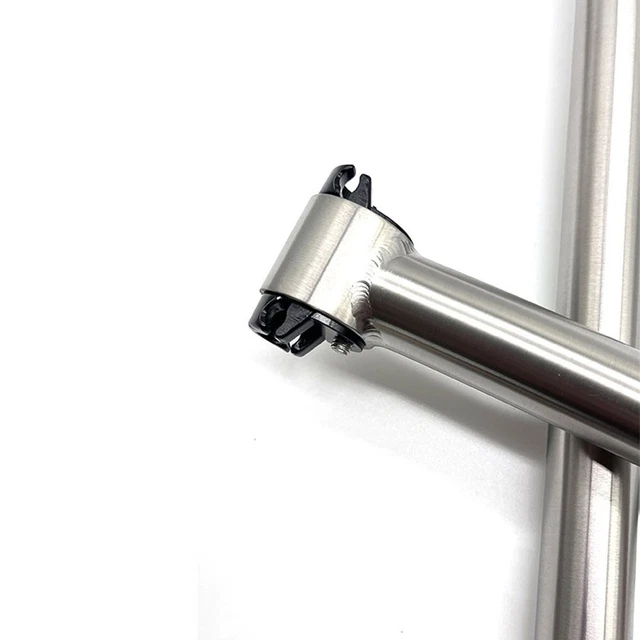 Tige De Plume Vélo Rétro – 45 Mm, Diamètre 22,2 Mm, Aluminium Argenté, NOS