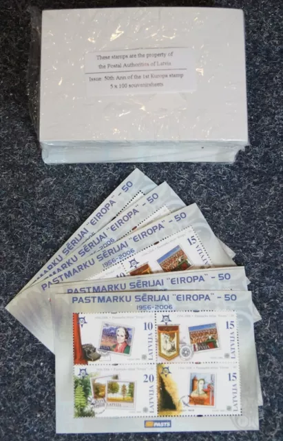 1000 x LETTLAND / LATVIA Block Europa 50 Jahre Europa CEPT 2006 (Mi Block 21) **