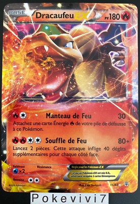Carte Pokemon DRACAUFEU 11/83 Ultra Rare EX XY Générations FR NEUF