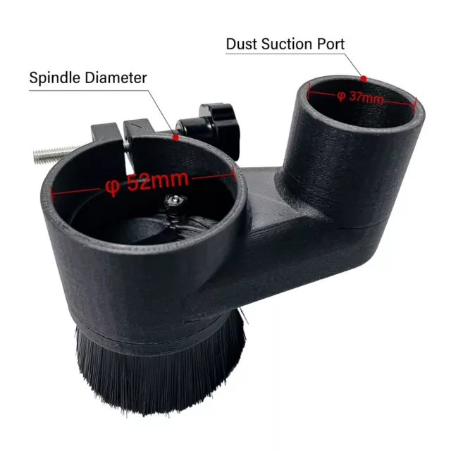52/65/80/100mm Spindle Brush Dust Collector For Woodworking Engraving MachineDIY
