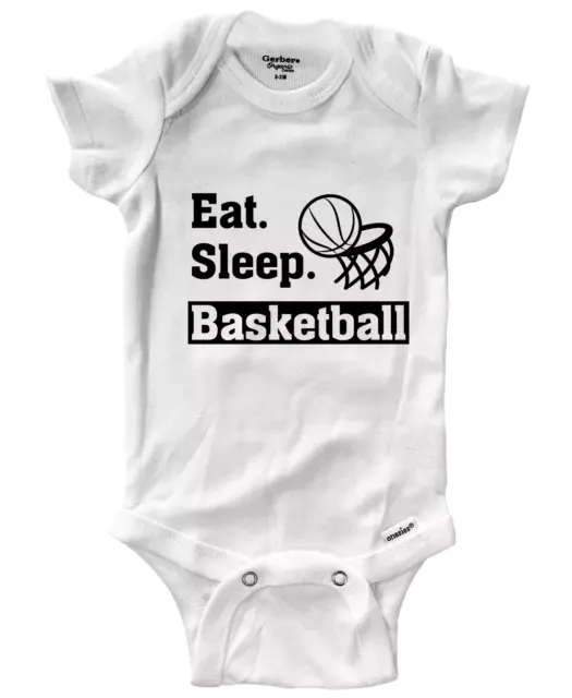 Basketball Sports Infant Baby One-Piece Bodysuit Clothes Babysuit Sleep eat