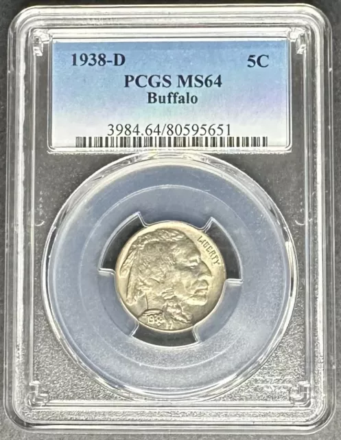 1938-D Buffalo Nickel PCGS MS-64, Buy 3 Items, Get $5 Off!!