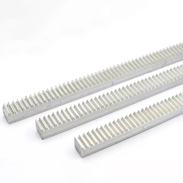Rack ingranaggi in alluminio 1/1,5/2 mod scala ingranaggi L 500/1000 mm per movimento lineare CNC