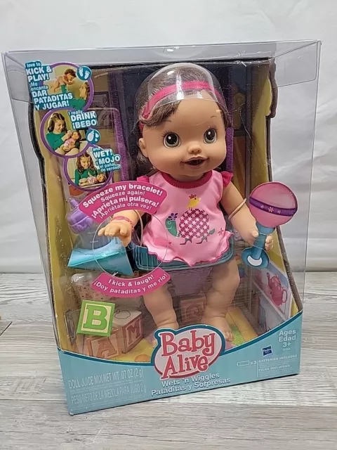 NEW 2011 Baby Alive Wets N Wiggles Girl Doll Moves Laughs Drinks Hasbro