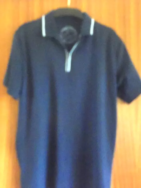 Mens Ian Poulter Designs IJP Navy Golf Polo Shirt - Size XS