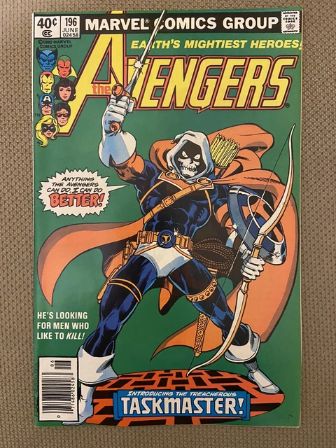 THE AVENGERS # 196 First app. of Taskmaster Marvel juin 1980 George ...
