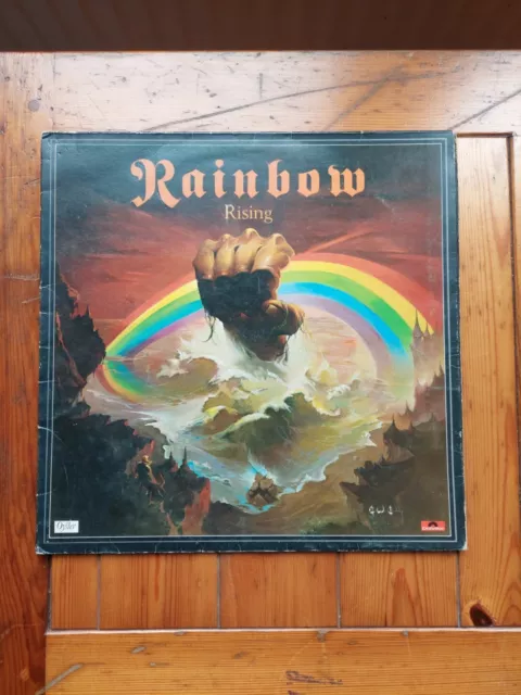 Vg/Vg 'Rainbow Rising' Vinyl Lp Uk Repress Oyster -2490 137