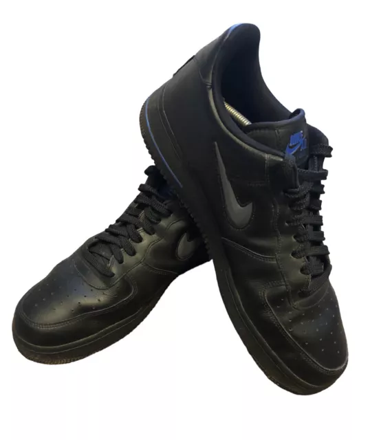 NIKE AF1 AIR Force 1 Low Suede Triple Black UK9 488298 066 EUR 30 01 PicClick IT