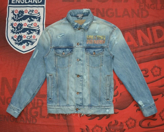 VESTE EN JEAN homme Divided H&M Guns and Roses Denim Taille XS