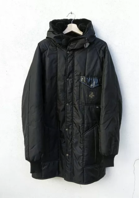 Parka REFRIGIWEAR Uomo con Cappuccio XL Giacca Giubbotto Invernale Nero