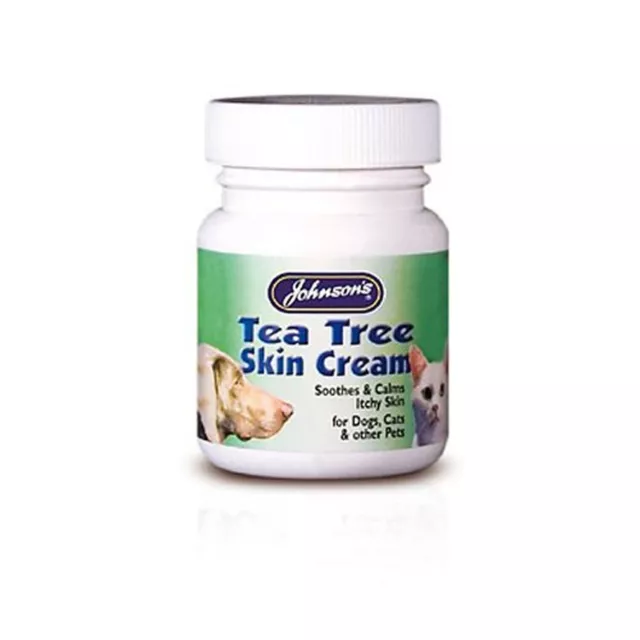 Johnsons Tea Tree Skin Cream for Cats & Dogs 50g - Bulk Deal of 6x