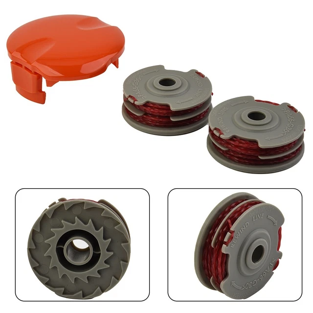 Ersatz-Spule & Abdeckung Für Flymo Rasentrimmer – 3 Twin Line Spulen + 1 Abdeckung, 1,5 Mm