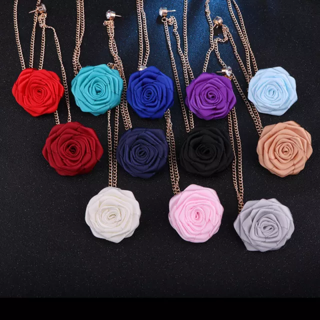 Rose Tassel Chain Brooch Flower Brooch Boutonniere Suit Lapel Wedding Pin Badge