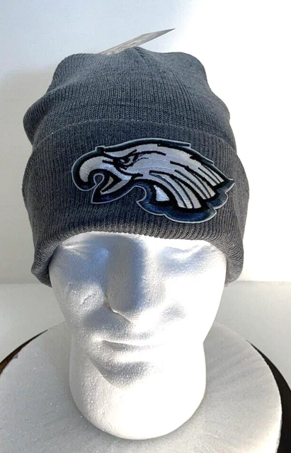 Philadelphia Eagles Beanie Cuffed Gray , Adult Knit Cap, One size fits most
