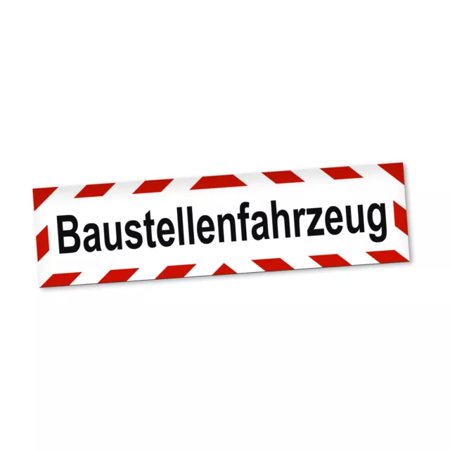 Baustellenfahrzeug Magnetschild Auto Bauunternehmen Magnetfolie Geschenkidee