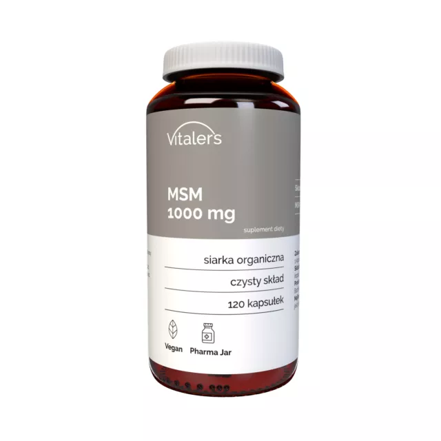 Vitaler's MSM (Organischer Schwefel) 1000 mg, 120 Kapseln