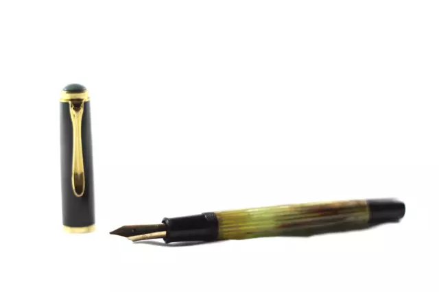 Rare Vintage 1950's Pelikan 400 Fountain Pen Tortoiseshell Brown 14K OBB Nib