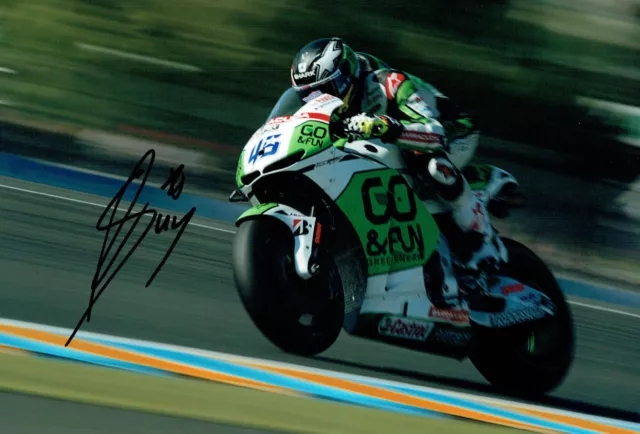 Scott REDDING SIGNED MOTOGP 12x8 RACE Photo AFTAL COA Autograph Go & Fun HONDA