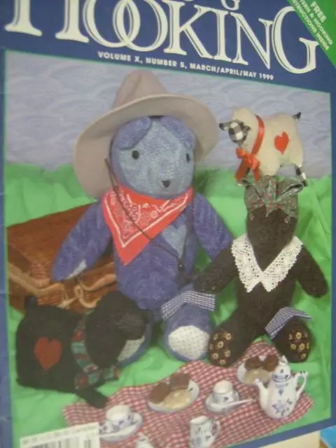 Rug Hooking Magazine March/April/May 1999 Dog (Babe) Free Pattern/Instructions