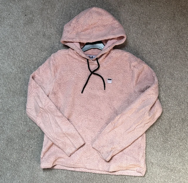 Fluffy fila hoodie deals