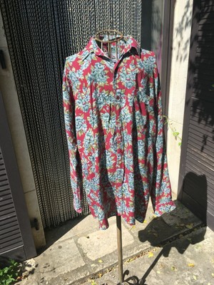 Ancienne Chemise Femme fleurs 38 40 Vintage Look Rétro Années 90 Fripes Kitsch