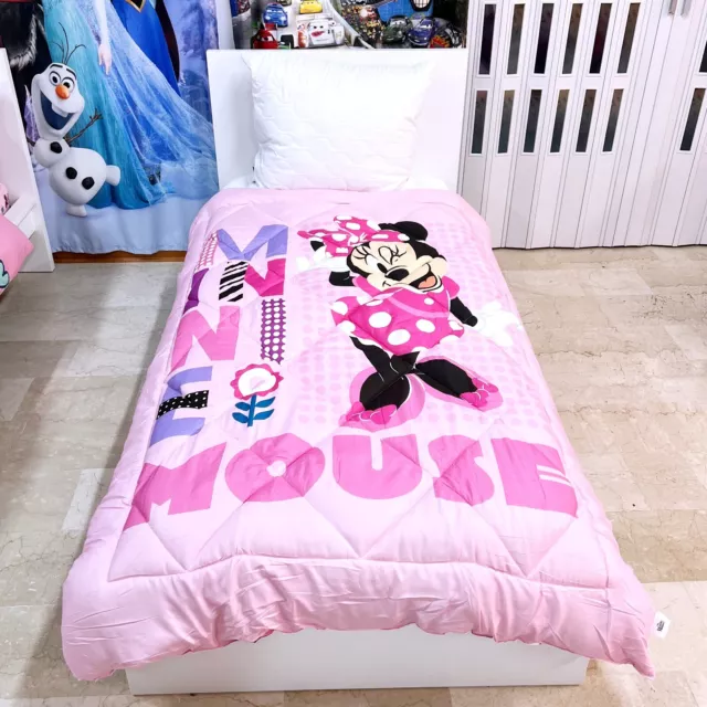 Disney Minnie Trapunta Piumone Imbottito 140x200 cm Letto singolo Lettino Culla