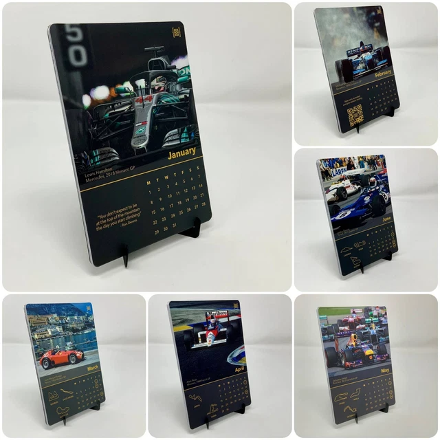 FORMULA ONE CALENDAR for 2024 Car Fans NEW 12.96 PicClick