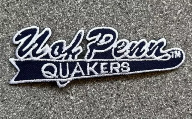 Pennsylvania U Of Penn Quakers NCAA College Vintage 4 " Schrift Stil Team Patch