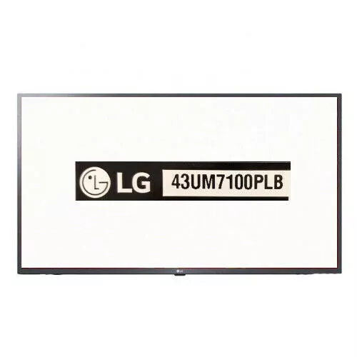 Cadre avant noir LG 43UM7100PLB NOUVEAU