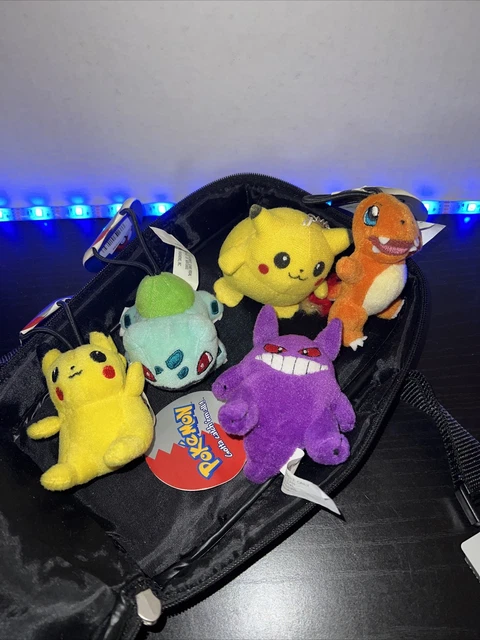 Pokémon Plush Collection LOT w Tags! Tomy/Banpresto & VINTAGE GAMEBOY COLOR BAG