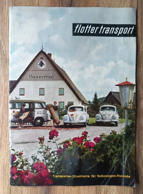 VW flotter transport Zeitschrift  Illustrierte 1961 VW Transporter Bulli Käfer