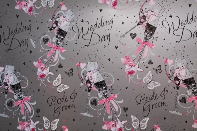Single sheet gift wrap, various themes & celebrations, 2 sheets for £1.79, new