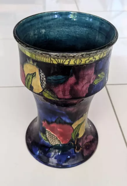 Art Deco Pomegranate Vase Rubens Ware (S.Hancock & Sons) hand painted 30380