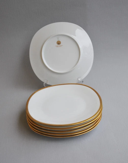 Lot De 6 Assiettes Plates En Porcelaine Blanche - 20 Cm De Diamètre, Design Sobre, Pour Petit-déjeuner, Dessert Ou Pain - 3