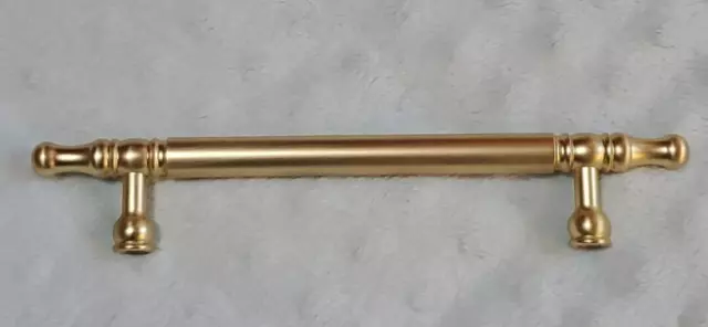 Gold Satin Brass Brushed Modern Kitchen Cabinet Handles Pulls Hardware