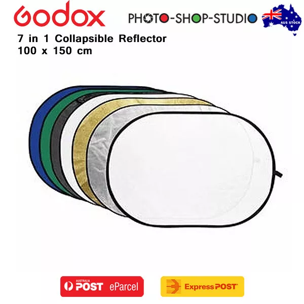 AU*Godox 7-100150 | 7 in 1 Collapsible Reflector 100 x 150 cm