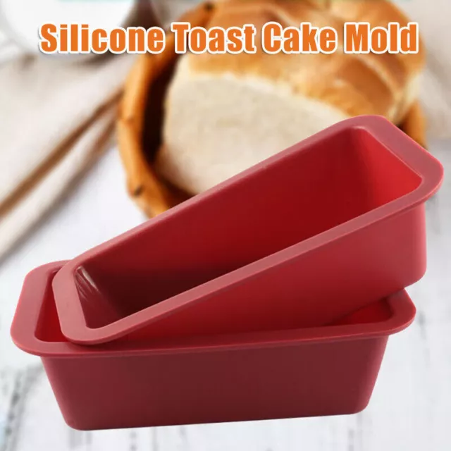 DIY Silicone Non-Stick Baking Mould Cake Tin Bread Loaf Pan Oven Tray Toast Mold