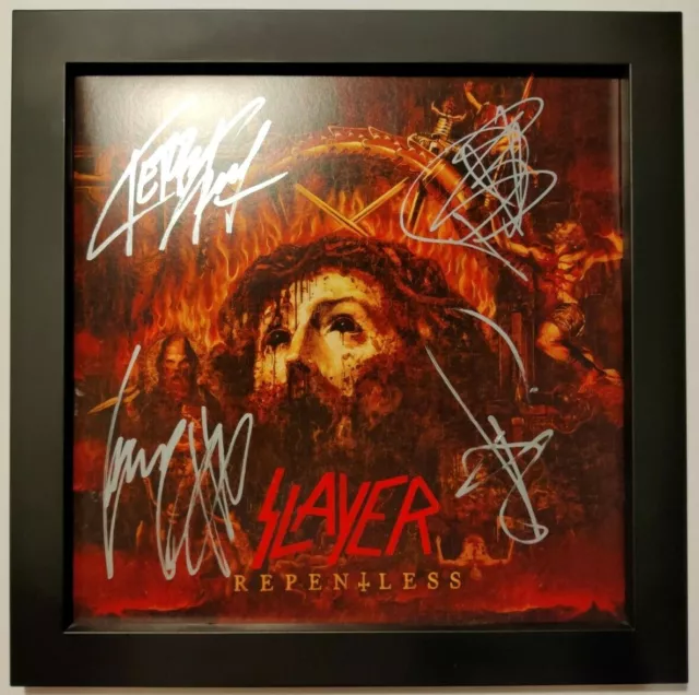 SLAYER – Repentless –  1st press vinyl – FULLY SIGNED by SLAYER!
