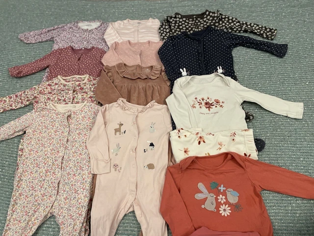 Baby Girls 6-9 month sleepsuit bundle