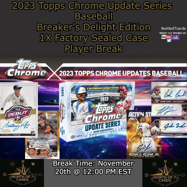 BLAKE PERKINS 2023 Topps Chrome Update Breaker's Delight 1X Case