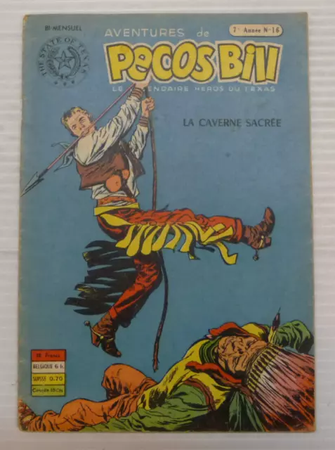 les aventures de pecos bill 7e annee N° 16 ed sage 1956